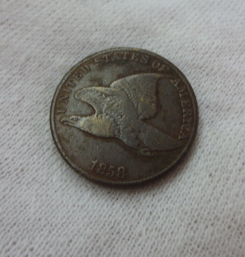 1858 LL Flying Eagle Cent (INV2)