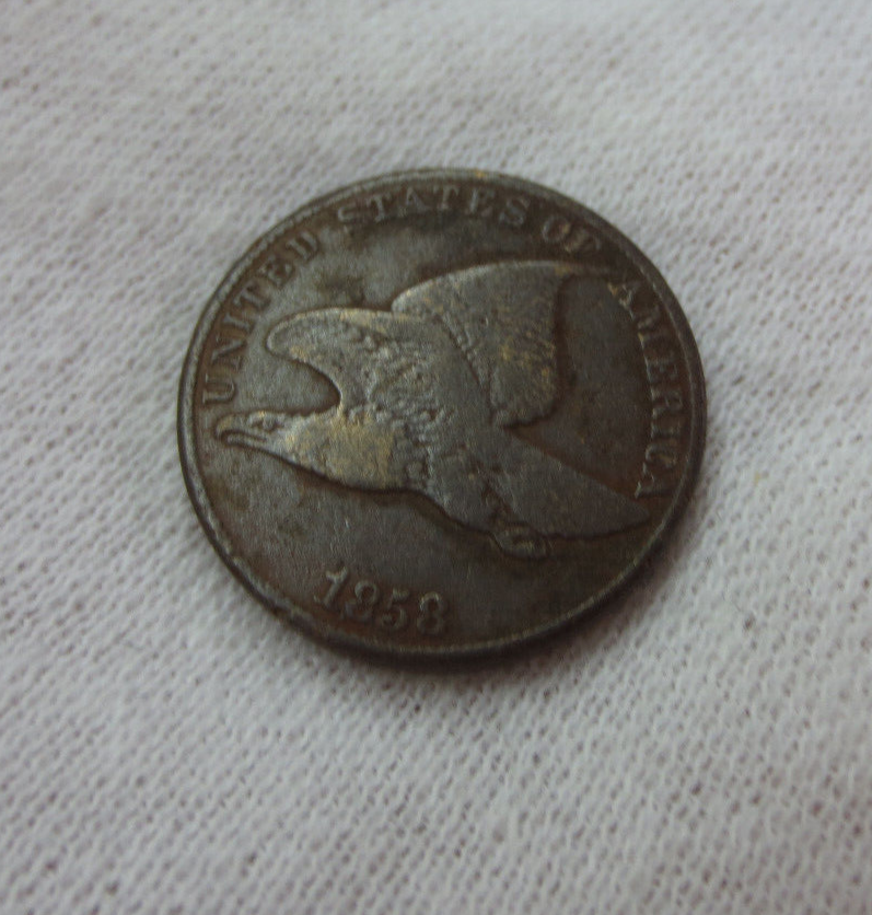 1858 LL Flying Eagle Cent (INV2)