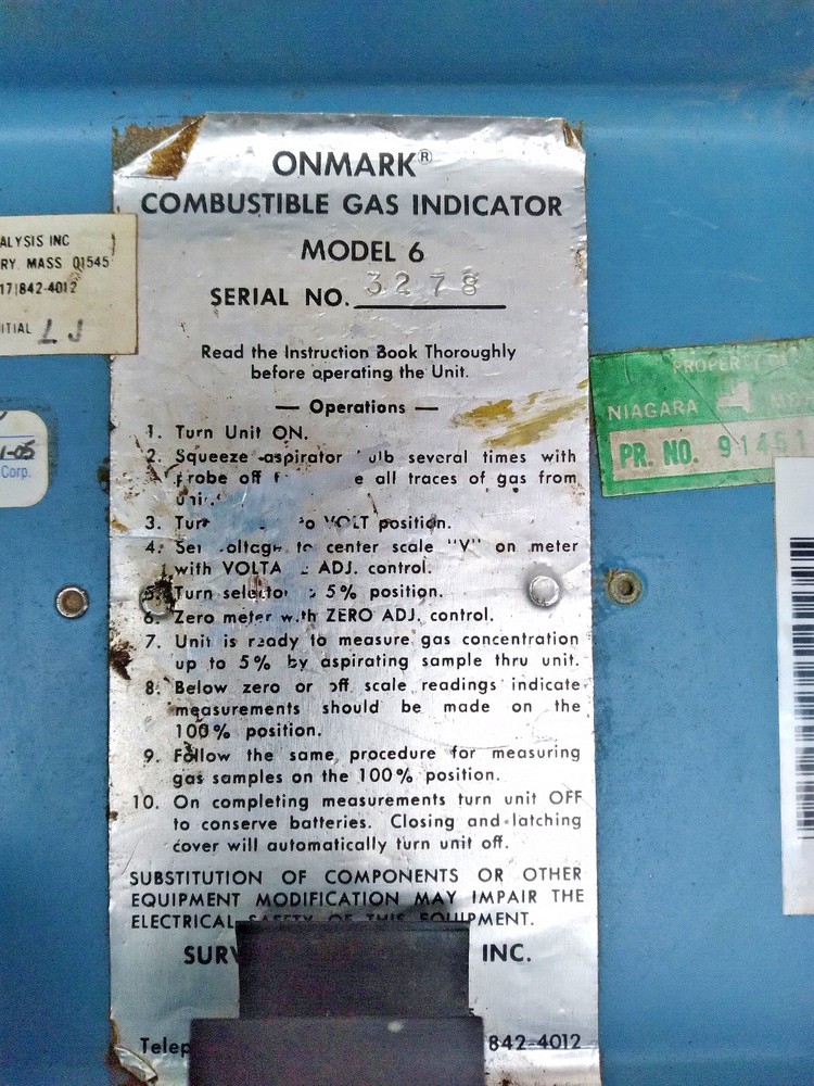 ONMARK Combustible Gas Indicator Model 6 - USED