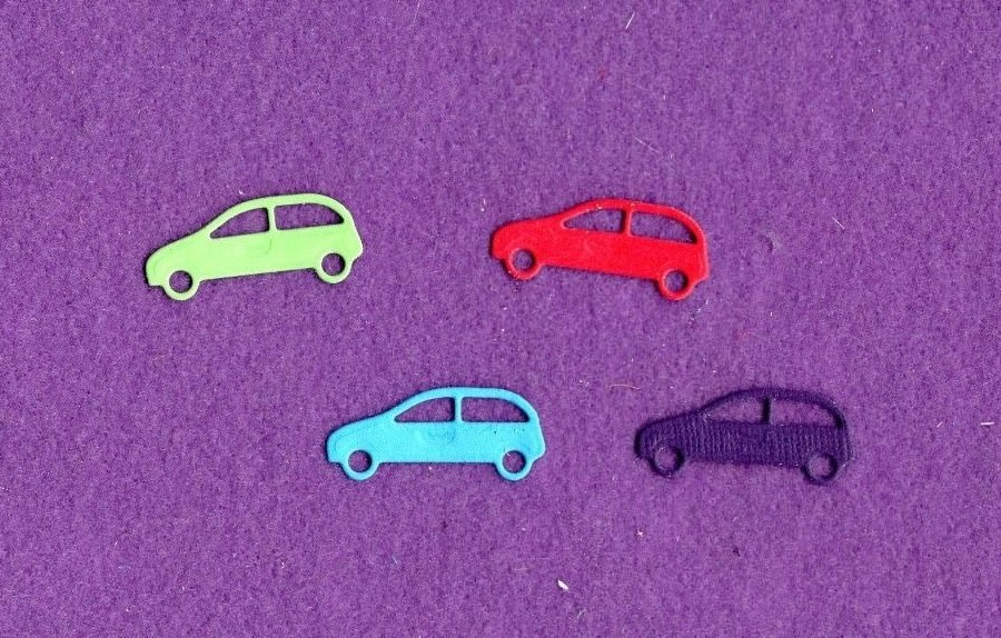 VAN  # 2 die cuts scrapbook cards