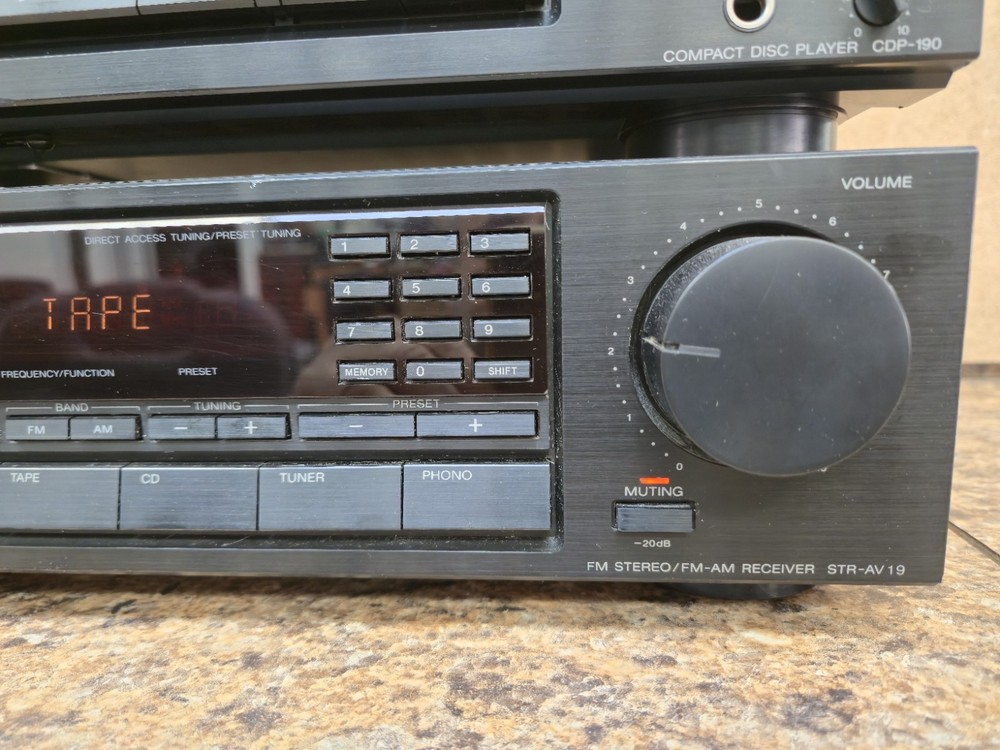 sony true HI-FI Stereo Components system w/remote SERVICED Fully Functional
