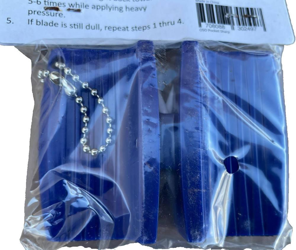 Oso Pocket Kitchen Knife Sharpener Two Stage Blue