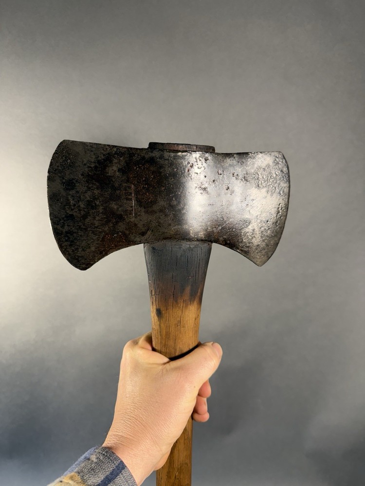 Vintage. Plumb double bit cruiser axe, 28" handle. Small Eye.