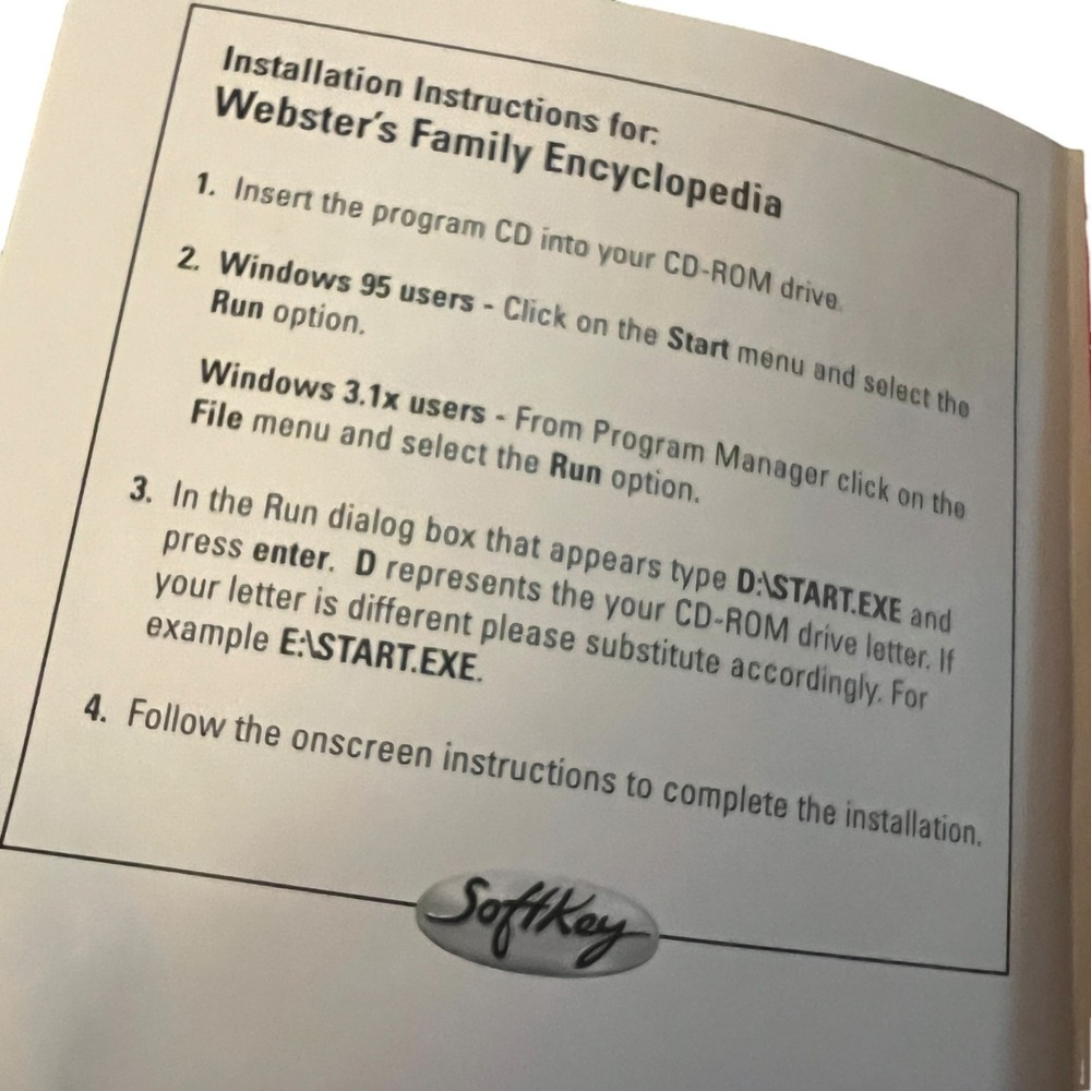 Webster's Interactive Encyclopedia CD-ROM 1997 Windows 95/3.1 Compatible