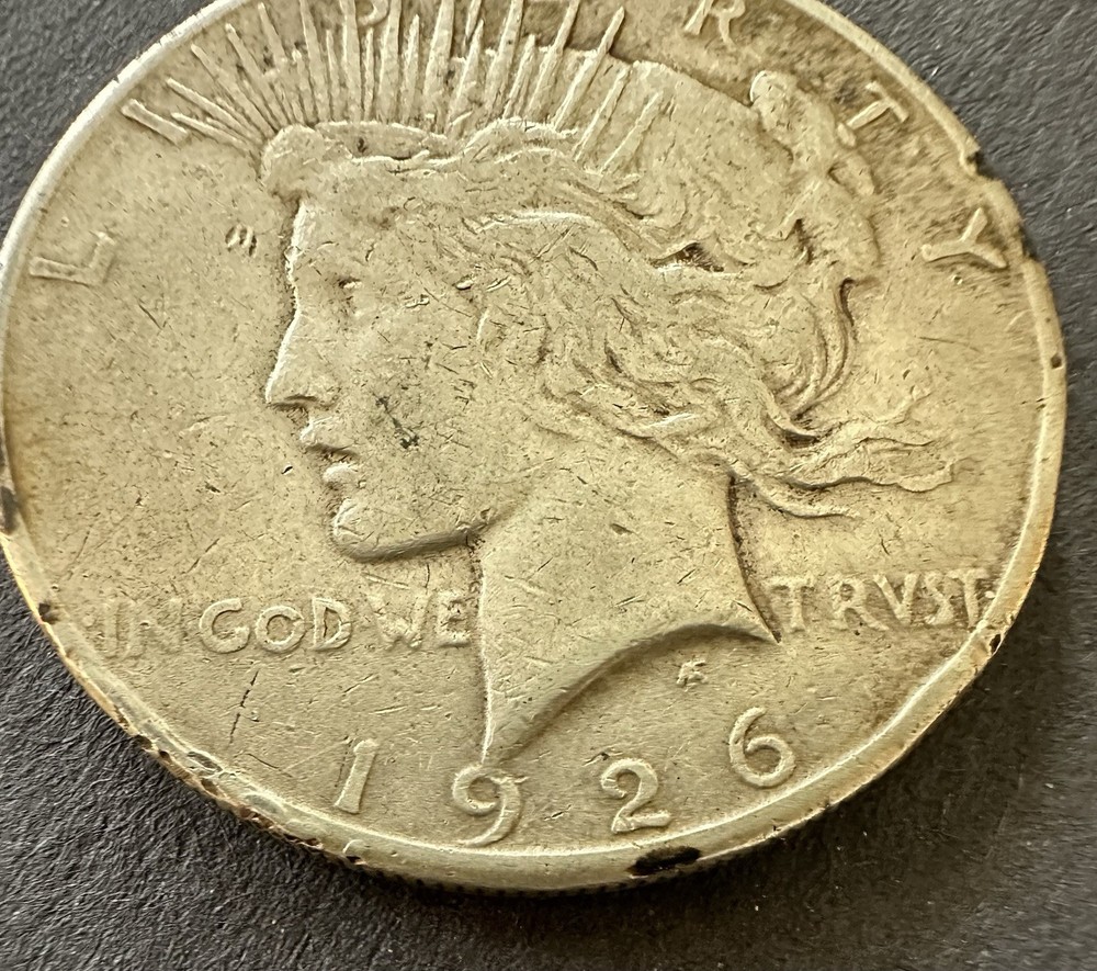 1926 S PEACE SILVER DOLLAR $1 COIN