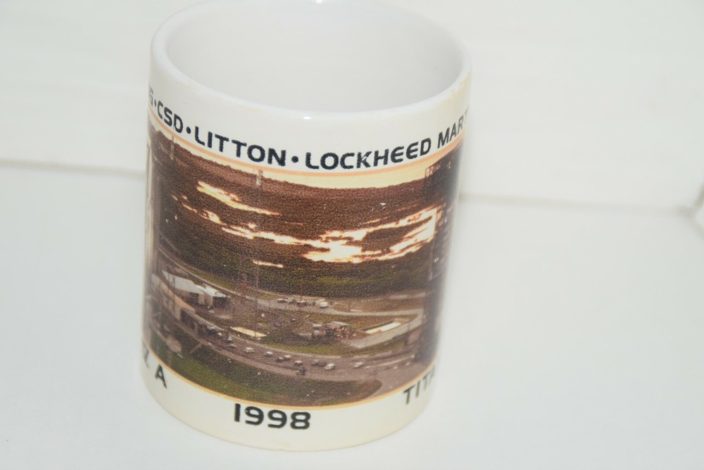 Titan IV A 1998 Rocket Last Flight Team Commerative Mug Lockheed Martin Boeing