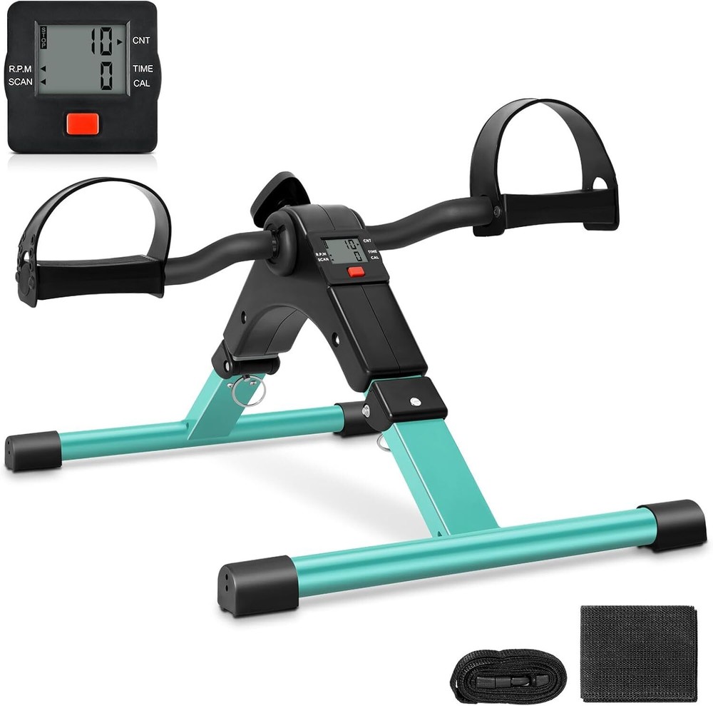 Folding Pedal Exerciser, Under Table Bicycle Pedal Exerciser