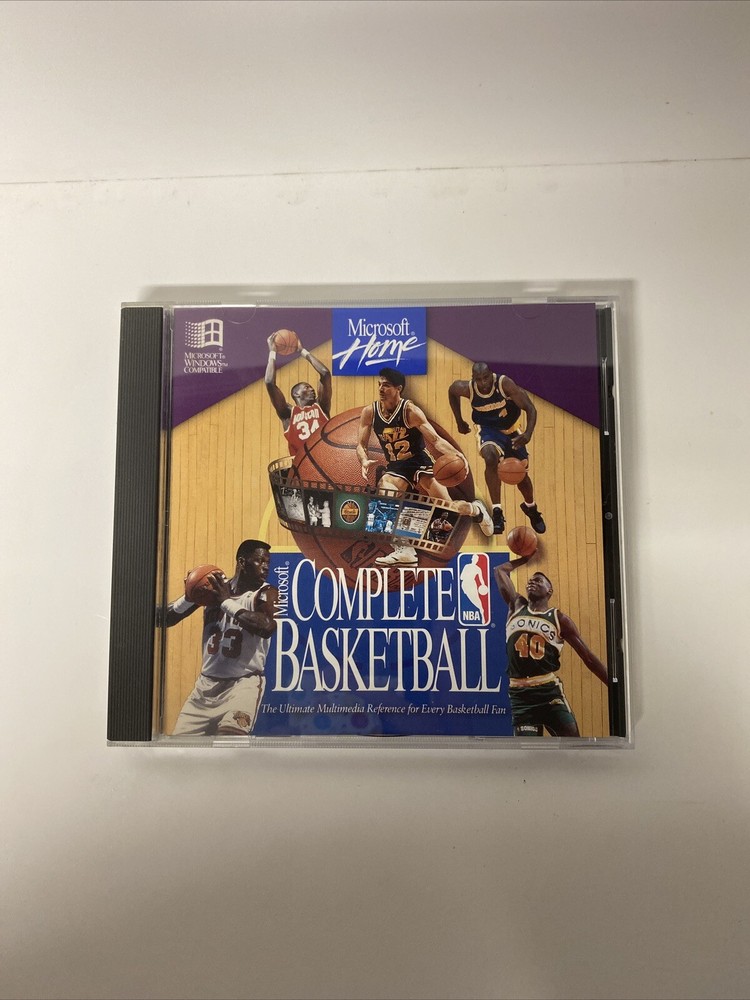 Microsoft Complete Basketball Guide 95-96 Edition PC CD ROM Windows 95