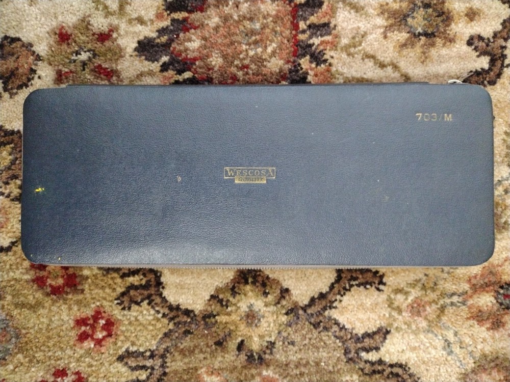 Vintage Leitz & Wescosa Fine Drawing Instruments Drafting Tool Set Germany Made