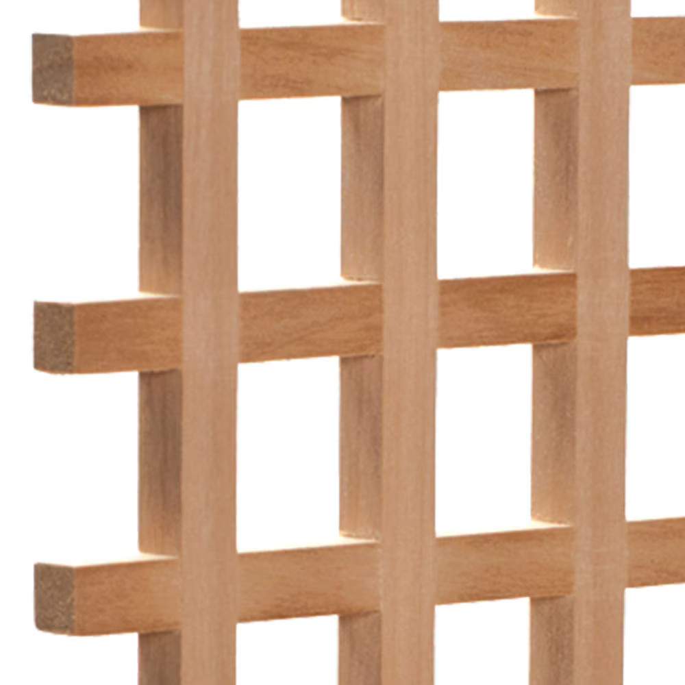 Outwater 24" x 35-3/4" x 3/8" Cherry Square Lattice Insert Panel