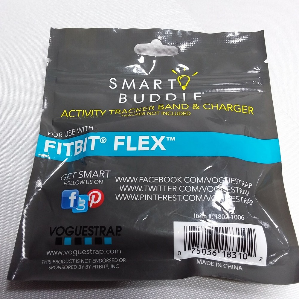 NEW Smart Buddie Activity Tracker Band And Charger S/M - Use With Fitbit Flex