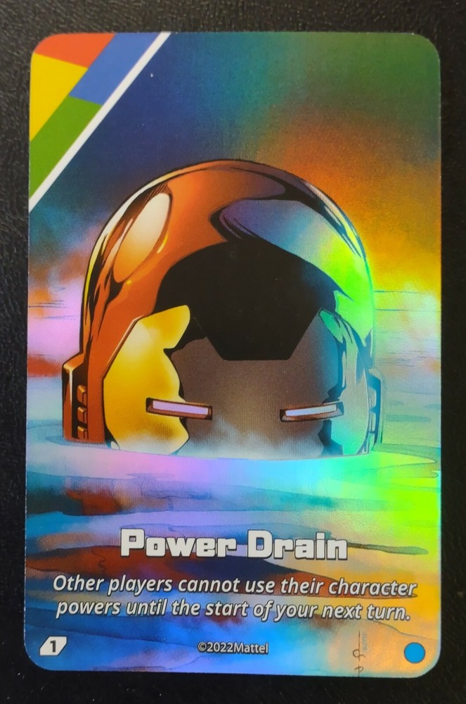 UNO Ultimate Marvel 2022 POWER DRAIN FOIL Card UNCOMMON NM