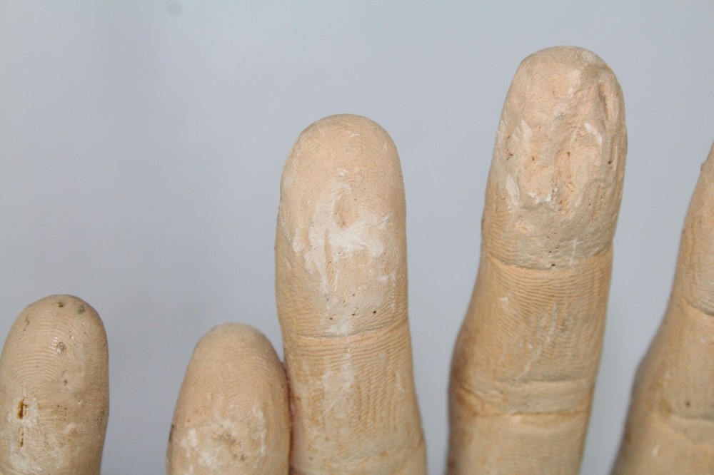 Plaster bookends Reading Hands
