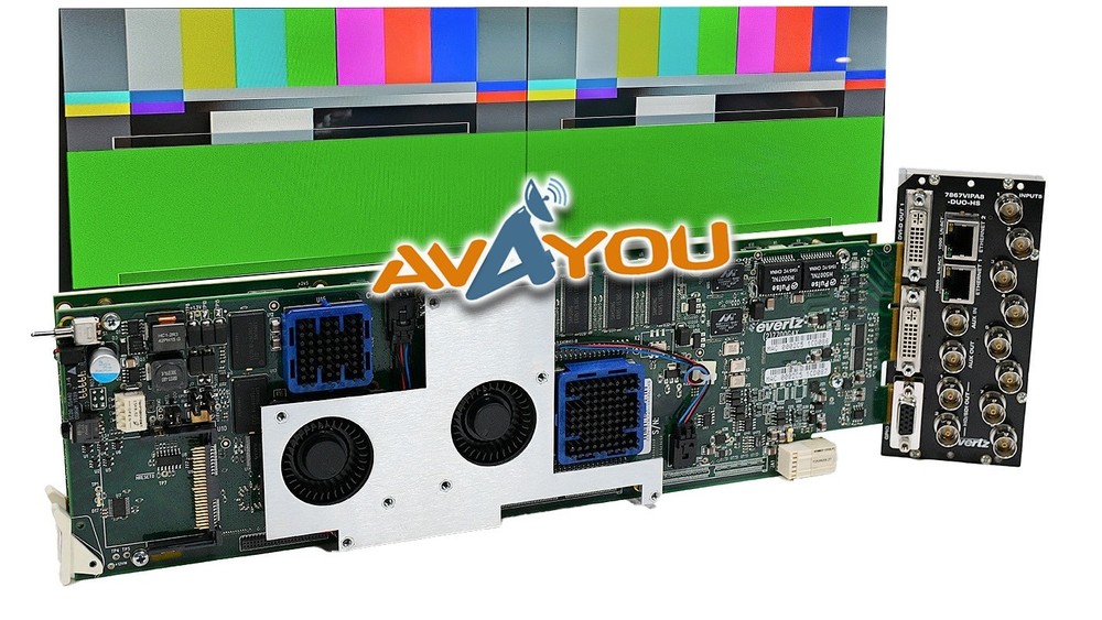 Evertz 7867VIP8-DUO-HS HD/SD-SDI Multi Display Processor Multiviewer +3RU