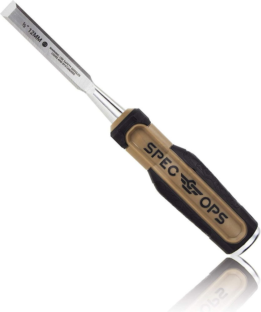 Tools Wood Chisel, 1/2" Blade, High-Carbon Steel Blade, Shock-Absorbin