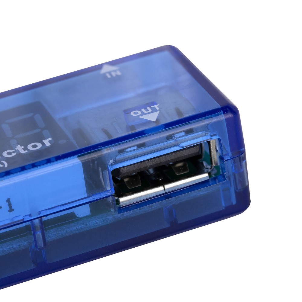 USB Voltmeter DC 3V to 7.5V Battery Power Reader Angled Voltage Amperage Meter