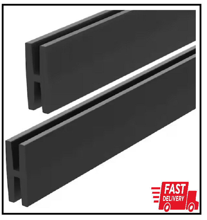 4 Ft. Black Vinyl Lattice Divider (2-Pack)