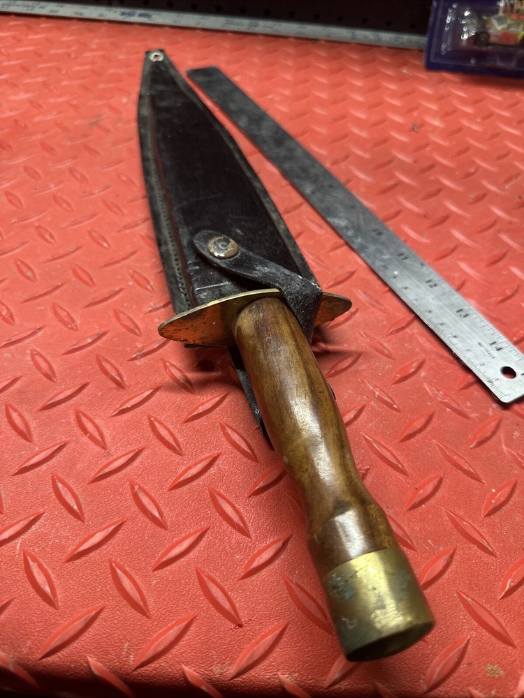 18" Dagger Including Handle from Pakistan with leather sheath