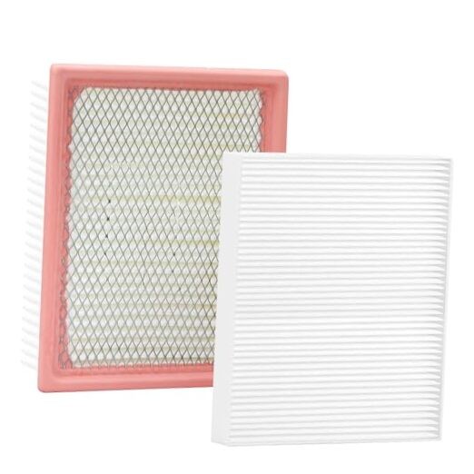 White Cabin Filter & Engine Air Filter Kit for Dodge Journey 2020 2019 2018