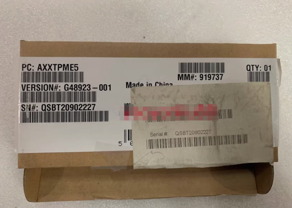 AXXTPME5 INTEL TPM1.2， security module *tlp