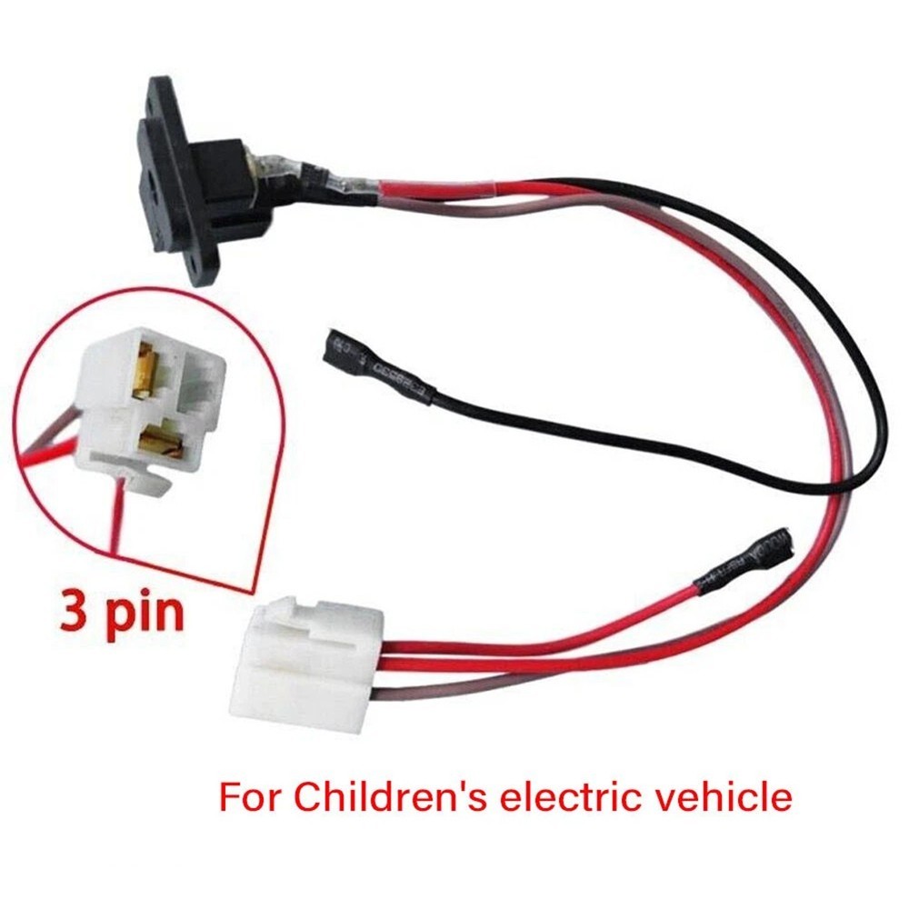 Electric Car Charging Socket with Wire Replacement 6V 12V 24V Compatible