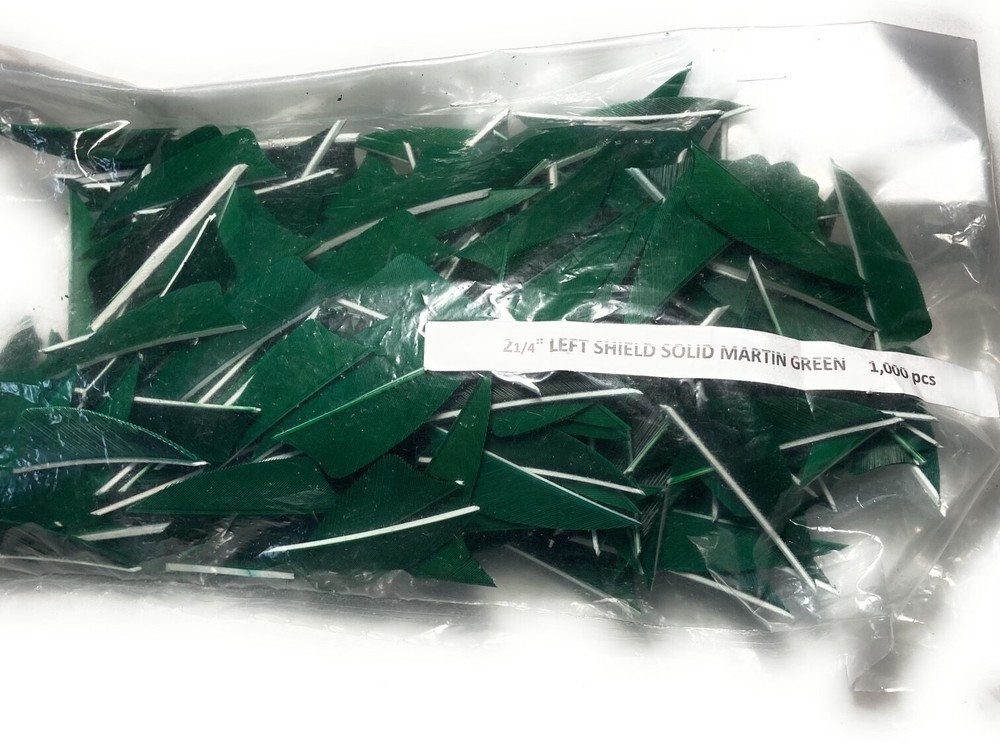 2.25" Ozark feathers - Shield cut - Left Wing - approx 475 count