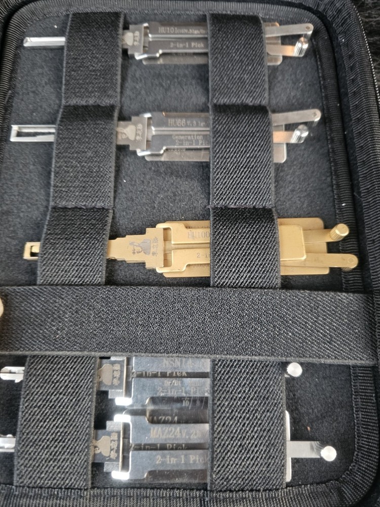 Key Decoder 2 In 1 Portable Lock Picking Tool Set 14 Pcs