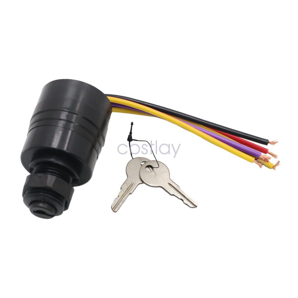 Fit For Mercury ship Start key switch engines with six wires cold start function