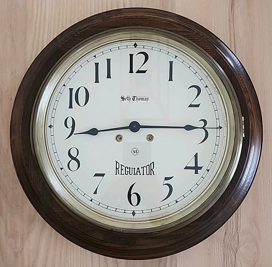 Seth Thomas 17" Arcade Wall Clock Catalog Number 1761