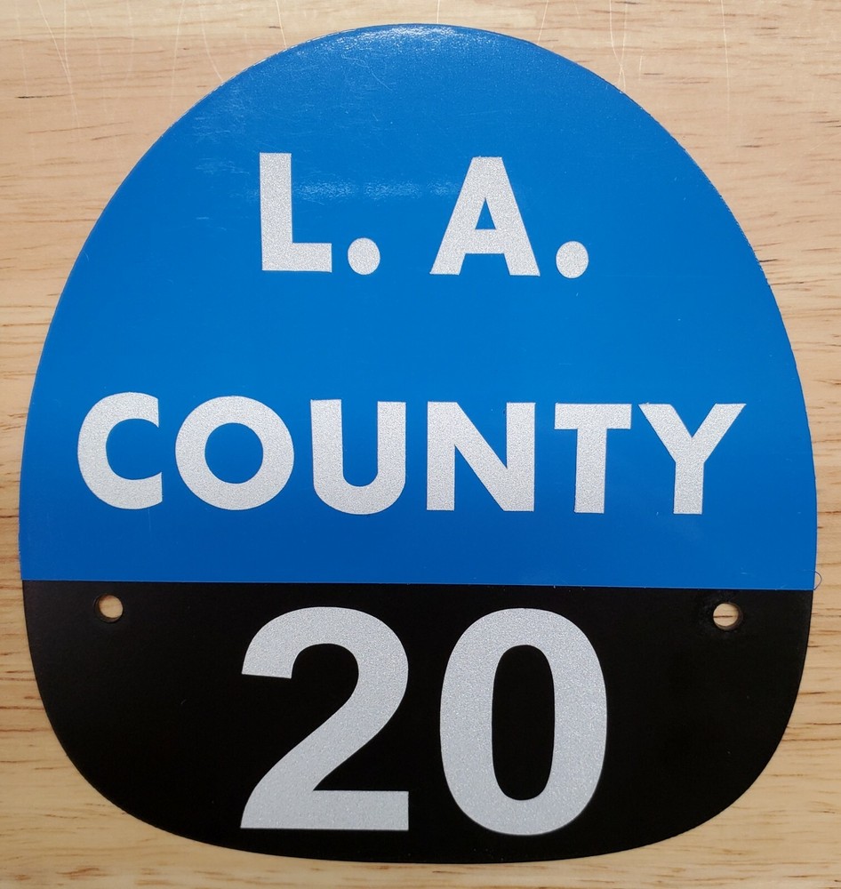 LA COUNTY 20 FIRE HELMET SHIELD