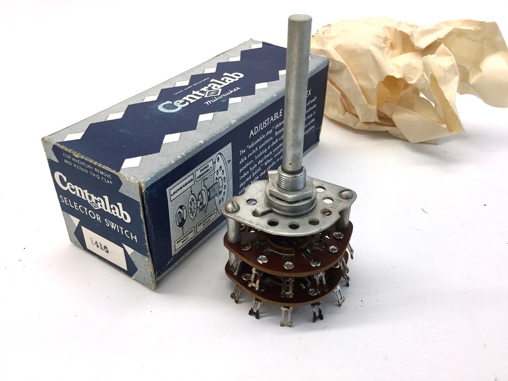 1 NOS Centralab 1416 — 2 sec/6 poles/2-3 pos Switch