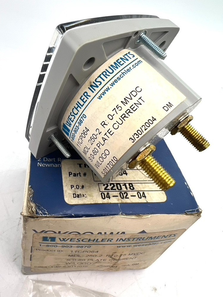 Yokogawa Panel Meter 0-60 Plate Current Thermatool 11CP064 —NEW