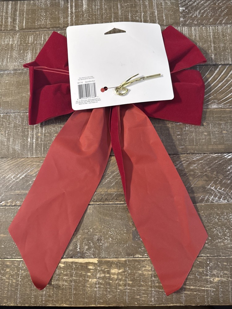 December Home 1ct Medium Decorative Bow