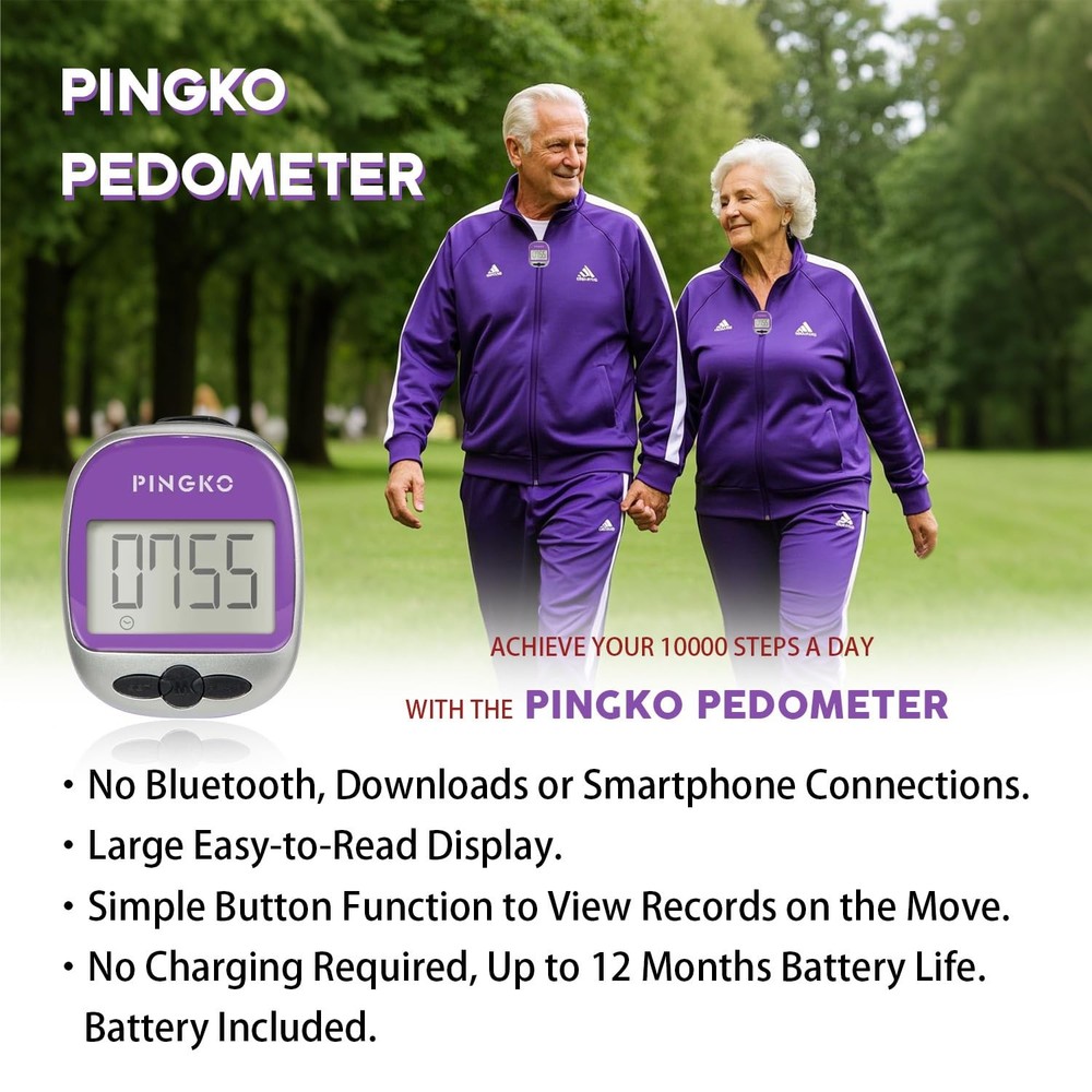 Outdoor Multi-Function Portable Pedometer for Steps, Distance, and Calories