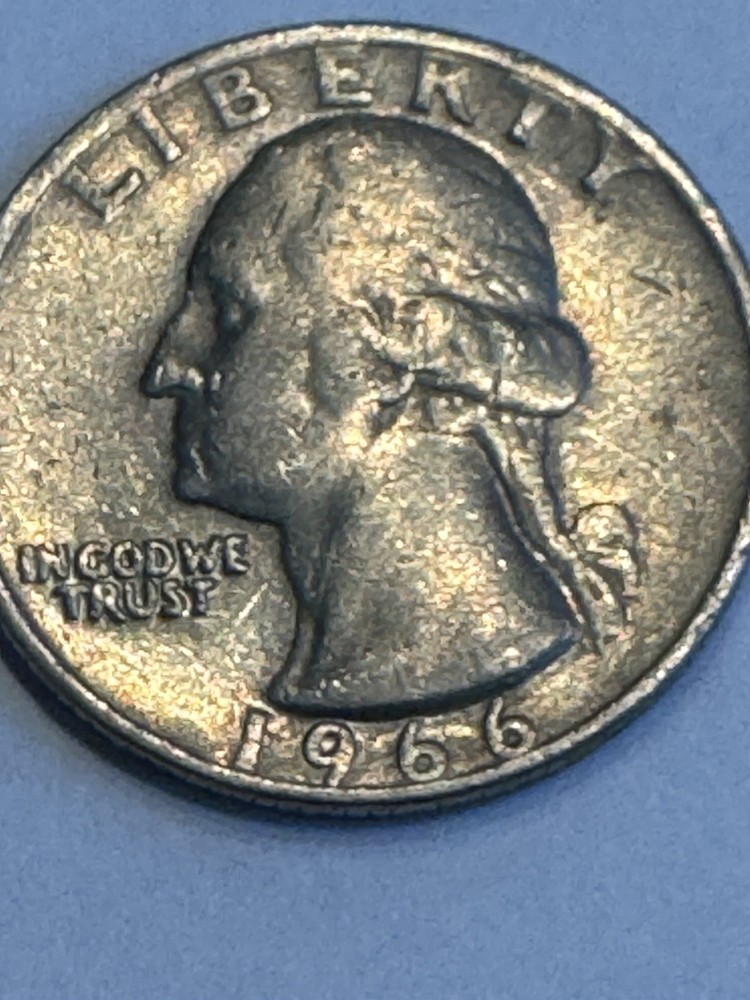 1966 Quarter No Mint Mark & Rim Error Very Rare Multiple Errors
