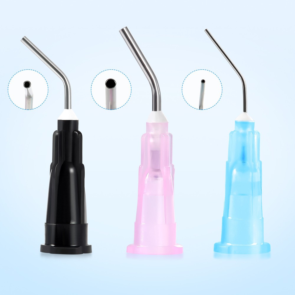 100PCS JMU Dental Pre Bent Needle tips Different Size