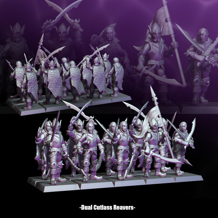 Dark Elf Reavers - Dual Wielding Sword Infantry