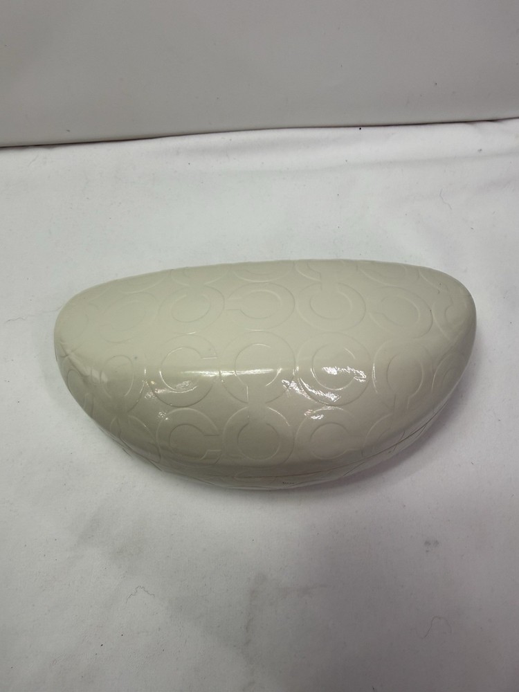 COACH SUNGLASSES HARD CASE CLAM SHELL STYLE EMBOSSED C