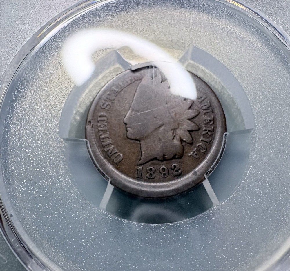 1892 Indian Head Cent Mint Error PCGS G04 Broadstruck Scarce Error Date