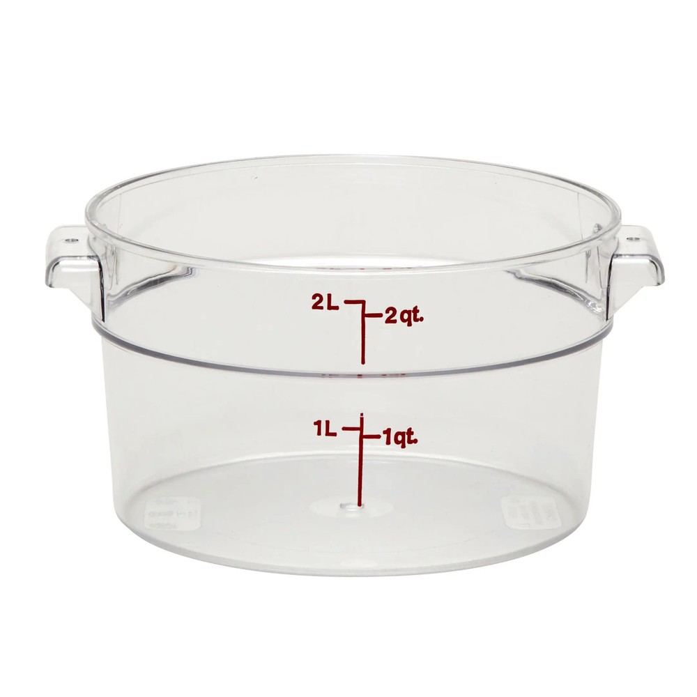 Cambro RFSCW2135 Round Storage Container Clear 2qt