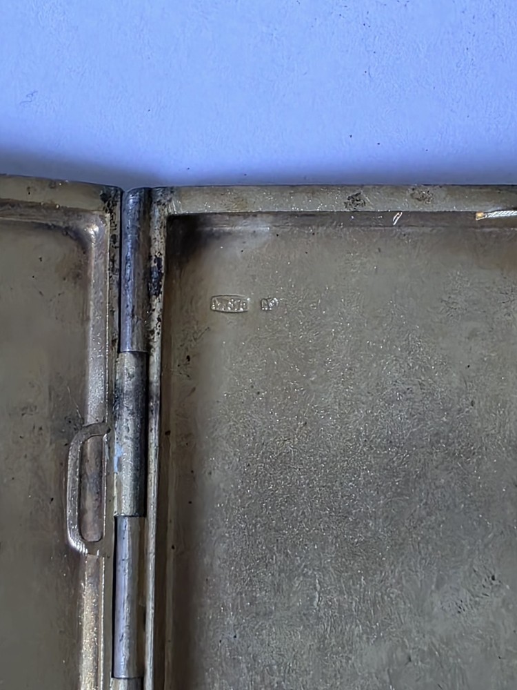 Vintage 875 SILVER CIGARET CASE 875 A8