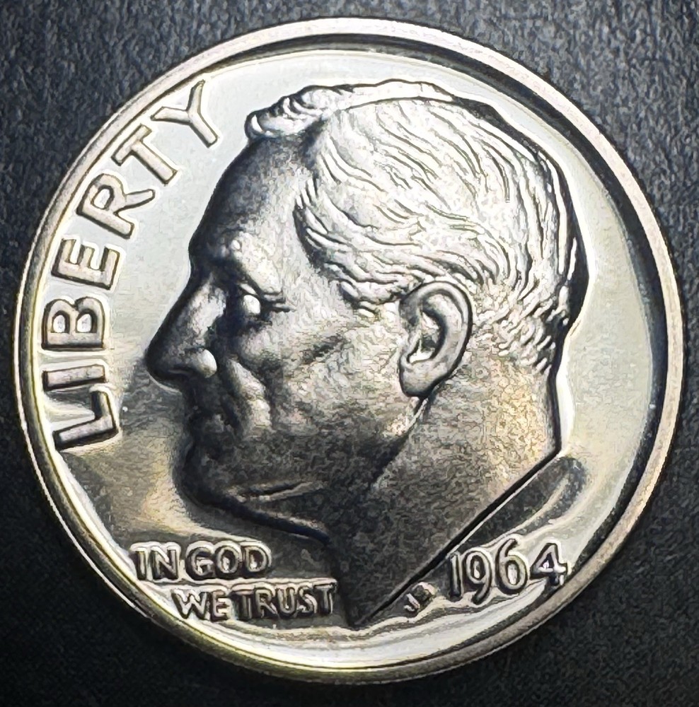 1964 dime no mint mark FB Proof Uncirculated