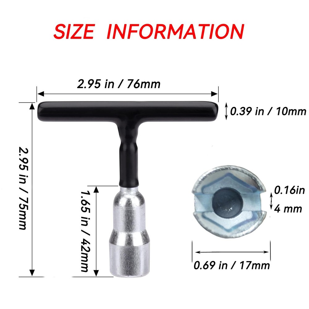 Wing Nut Tool T Handle Wing Nut Hand Tool Wing Nut Driver for Eye Screws and