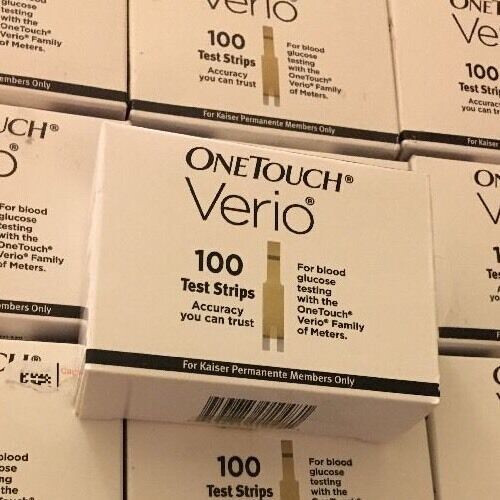 100 One Touch Verio strips exp11.2026