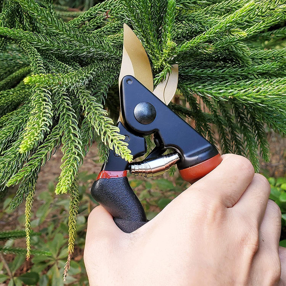 8.5" Professional Rotating Bypass Titanium Coated Pruning Shears(Gpps-1014), Sec