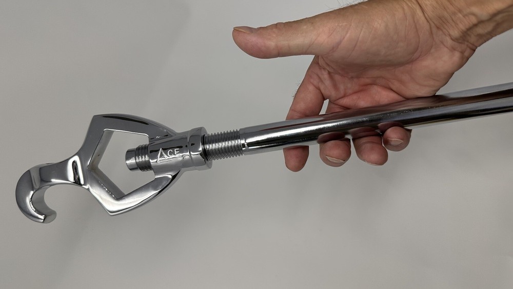 Chrome Fire Hydrant Wrench BMF 20" Handle extra heavy 4.2 lbs.