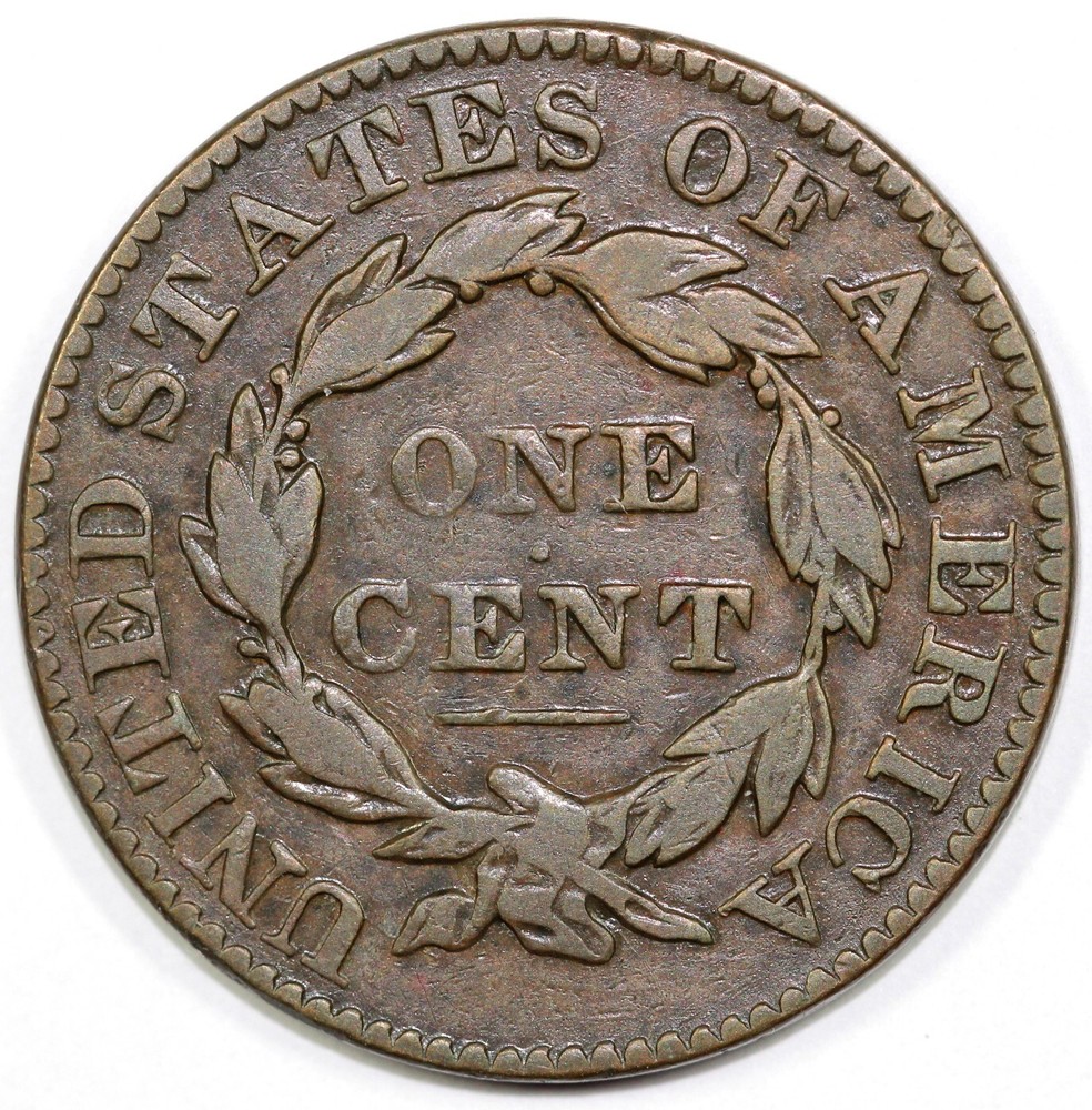 1831 1c Coronet or Matron Head Large Cent