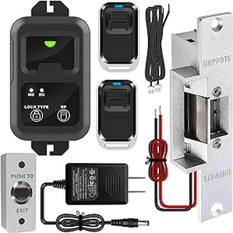 Access Control Electric Strike Door Lock Fail-Secure Kit System with Remote Cont