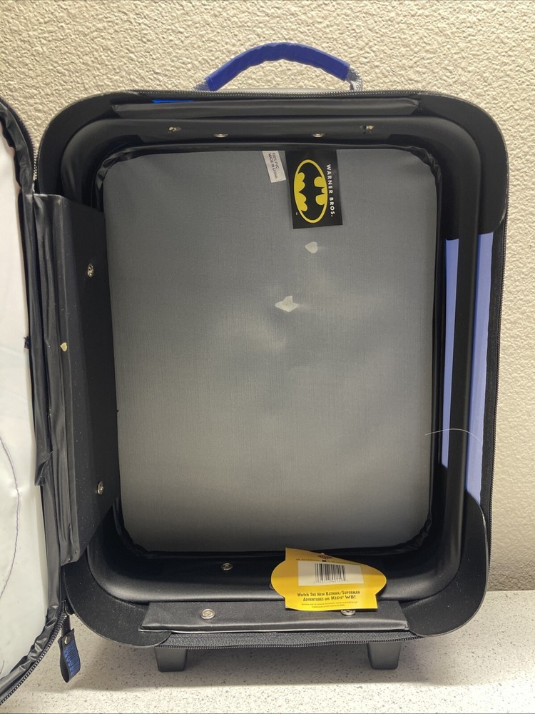 Blue Batman Children Rolling Suitcase
