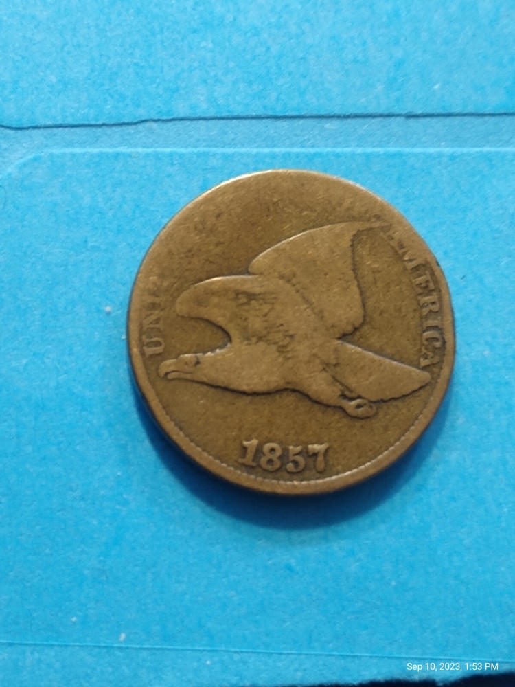 1857 1C Flying Eagle Cent
